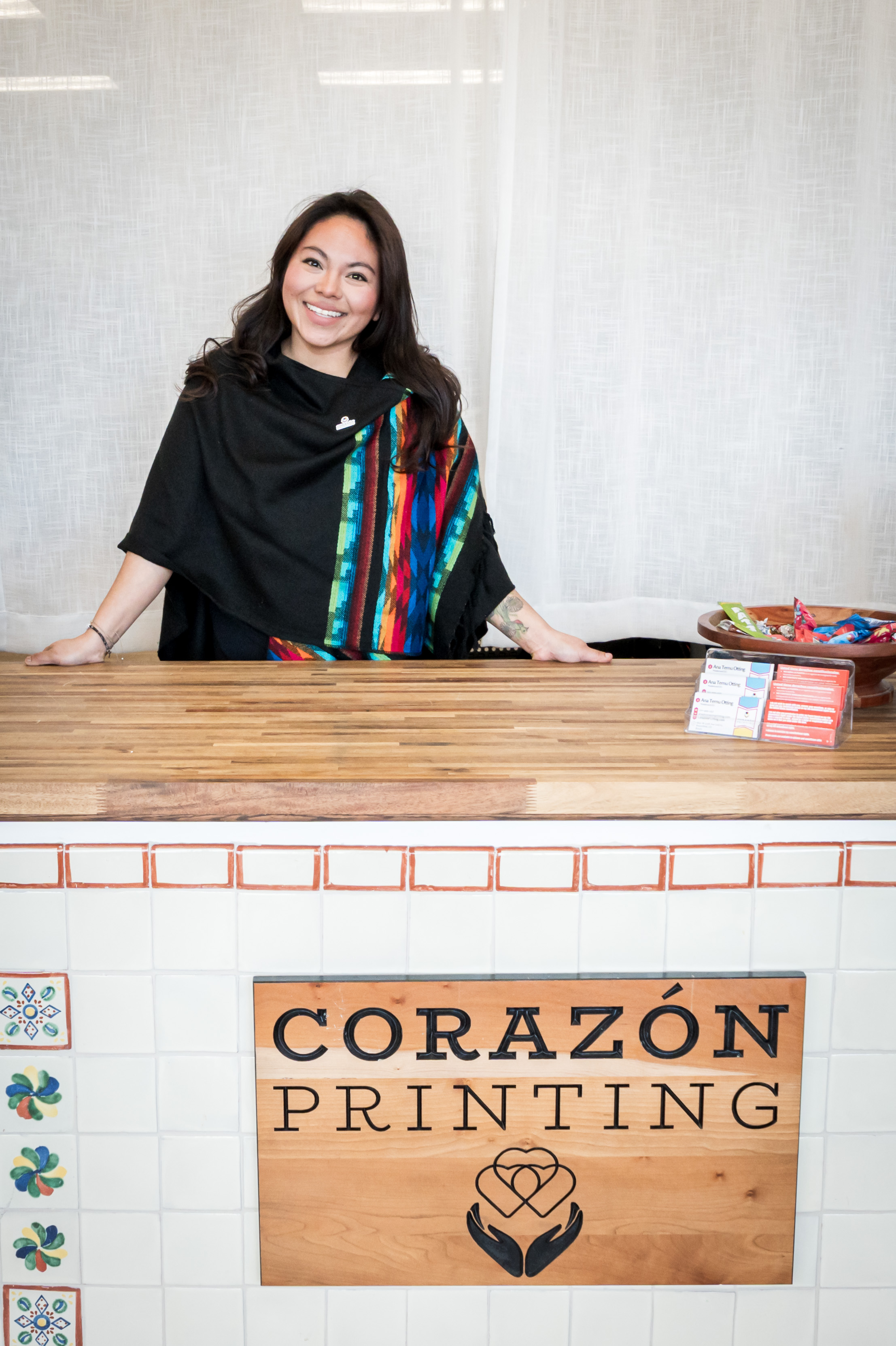 Ana Temu Otting, owner of Corazón Printing